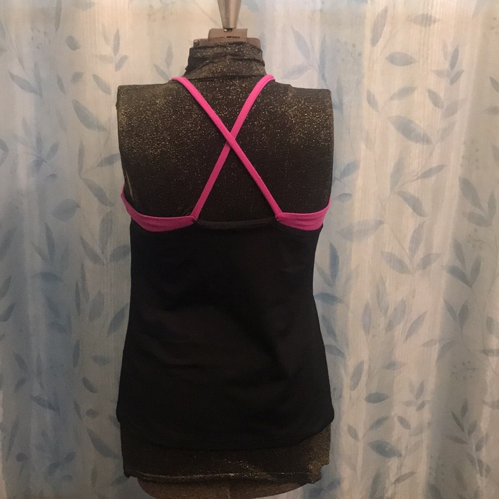 Jazzercise Athletic Top With Built-In Shelf Bra - image 2